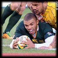 South Africa Australia Bryan Habana hat trick